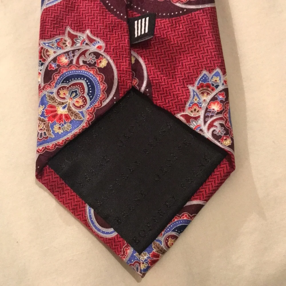 Geoffrey Beene Paisley SILK TIE - Picture 5 of 11